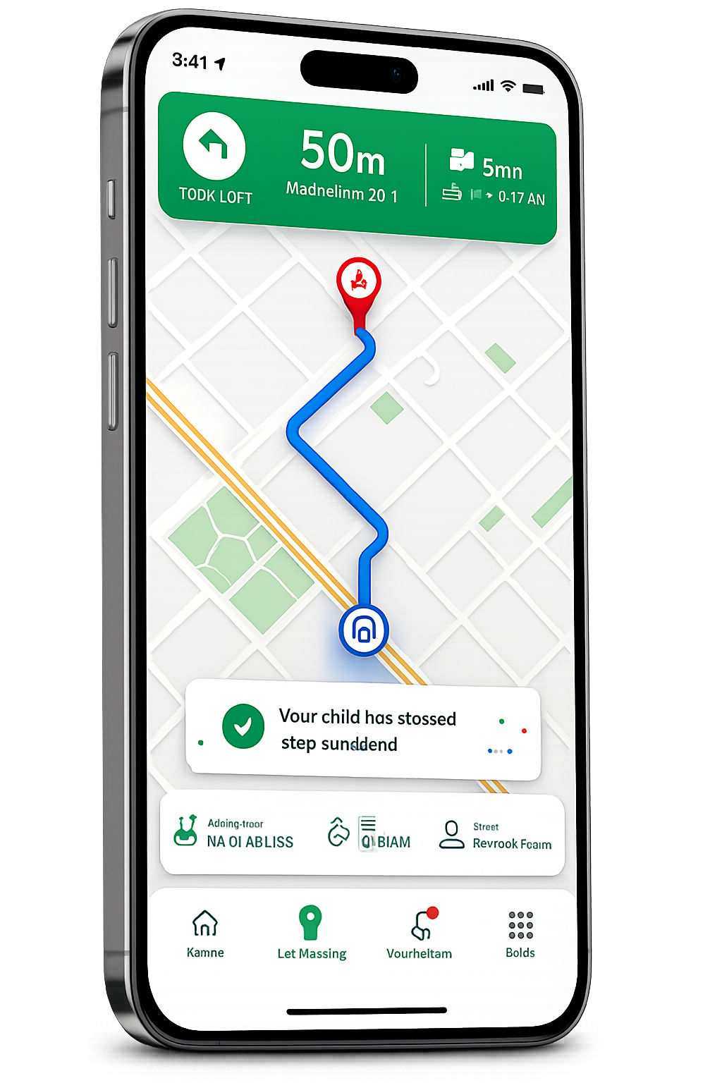 GPS App screen 1